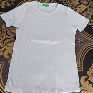 Lavender Ribbed Tee Shirt New